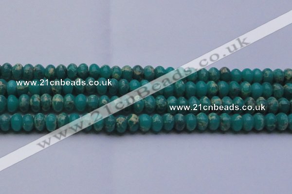 CDE2670 15.5 inches 15*20mm rondelle dyed sea sediment jasper beads