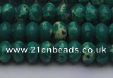 CDE2675 15.5 inches 10*14mm rondelle dyed sea sediment jasper beads