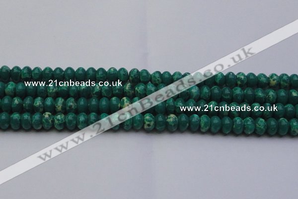 CDE2677 15.5 inches 13*18mm rondelle dyed sea sediment jasper beads