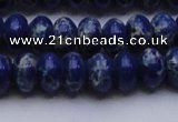 CDE2684 15.5 inches 12*16mm rondelle dyed sea sediment jasper beads