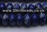 CDE2686 15.5 inches 15*20mm rondelle dyed sea sediment jasper beads