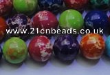 CDE2692 15.5 inches 12mm round dyed sea sediment jasper beads