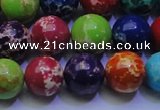 CDE2693 15.5 inches 14mm round mixed color sea sediment jasper beads