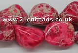 CDE27 15.5 inches 20*25mm nuggets dyed sea sediment jasper beads