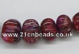 CDE35 15.5 inches multi sizes pumpkin dyed sea sediment jasper beads