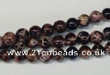 CDE361 15.5 inches 6mm round dyed sea sediment jasper beads