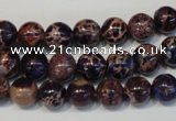 CDE362 15.5 inches 8mm round dyed sea sediment jasper beads