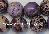CDE368 15.5 inches 20mm round dyed sea sediment jasper beads