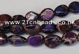 CDE389 15.5 inches 10*12mm nugget dyed sea sediment jasper beads