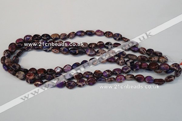 CDE389 15.5 inches 10*12mm nugget dyed sea sediment jasper beads