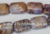 CDE437 15.5 inches 13*18mm rectangle dyed sea sediment jasper beads