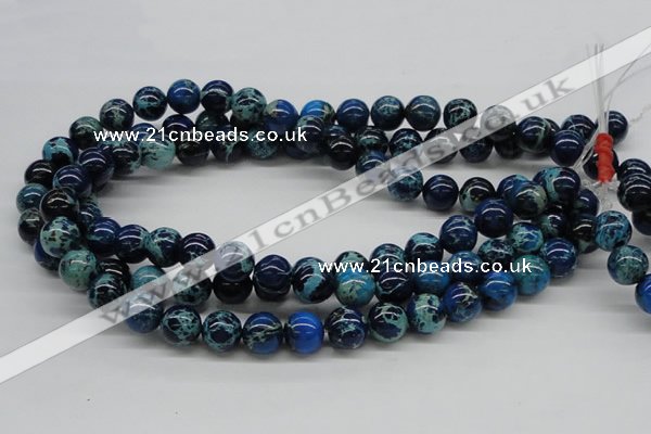 CDE45 15.5 inches 12mm round dyed sea sediment jasper beads wholesale