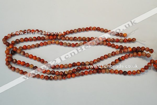 CDE491 15.5 inches 6mm round dyed sea sediment jasper beads