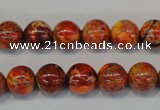 CDE493 15.5 inches 10mm round dyed sea sediment jasper beads