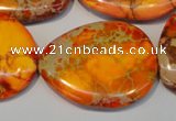 CDE580 20*25mm - 28*35mm freeform dyed sea sediment jasper beads