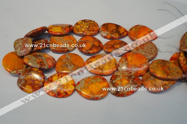 CDE580 20*25mm - 28*35mm freeform dyed sea sediment jasper beads