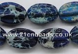 CDE61 15.5 inches 16*23mm star fruit shaped dyed sea sediment jasper beads