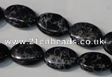 CDE691 15.5 inches 13*18mm oval dyed sea sediment jasper beads