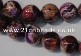 CDE697 15.5 inches 12mm round dyed sea sediment jasper beads