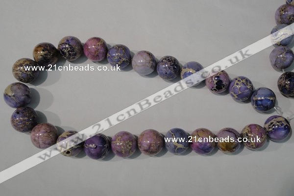 CDE698 15.5 inches 18mm round dyed sea sediment jasper beads