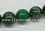 CDE71 15.5 inches 16mm round dyed sea sediment jasper beads