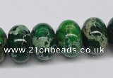 CDE73 15.5 inches 12*18mm rondelle dyed sea sediment jasper beads