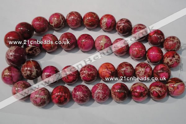 CDE764 15.5 inches 20mm round dyed sea sediment jasper beads