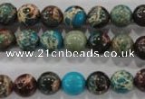 CDE802 15.5 inches 8mm round dyed sea sediment jasper beads wholesale