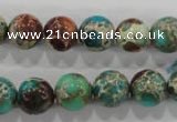 CDE804 15.5 inches 11mm round dyed sea sediment jasper beads wholesale