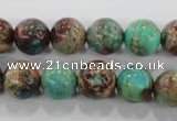 CDE805 15.5 inches 12mm round dyed sea sediment jasper beads wholesale