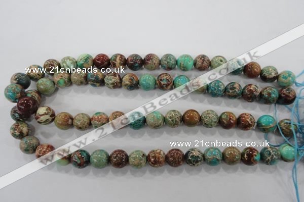 CDE805 15.5 inches 12mm round dyed sea sediment jasper beads wholesale