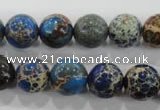 CDE814 15.5 inches 10mm round dyed sea sediment jasper beads wholesale