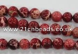 CDE821 15.5 inches 6mm round dyed sea sediment jasper beads wholesale