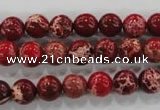 CDE822 15.5 inches 8mm round dyed sea sediment jasper beads wholesale