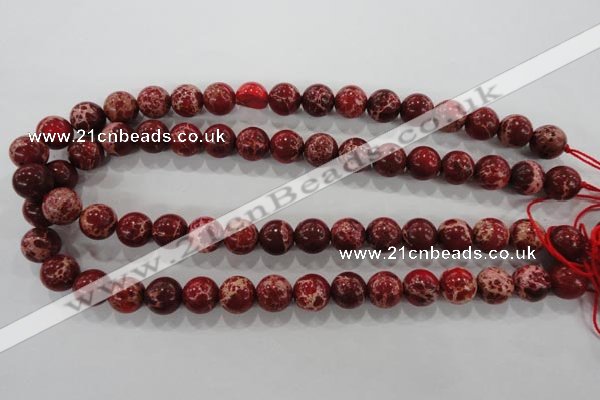 CDE823 15.5 inches 10mm round dyed sea sediment jasper beads wholesale