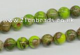 CDE83 15.5 inches 8mm round dyed sea sediment jasper beads