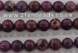 CDE832 15.5 inches 8mm round dyed sea sediment jasper beads wholesale