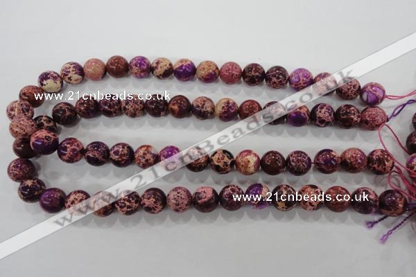 CDE834 15.5 inches 12mm round dyed sea sediment jasper beads wholesale