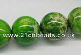 CDE84 15.5 inches 18mm round dyed sea sediment jasper beads