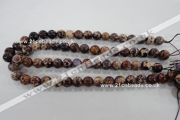 CDE843 15.5 inches 10mm round dyed sea sediment jasper beads wholesale