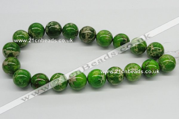 CDE85 15.5 inches 20mm round dyed sea sediment jasper beads