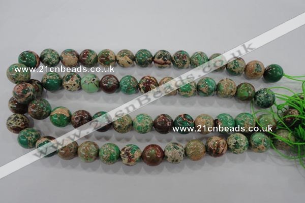 CDE854 15.5 inches 12mm round dyed sea sediment jasper beads wholesale