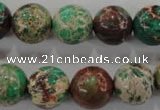 CDE855 15.5 inches 14mm round dyed sea sediment jasper beads wholesale