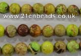 CDE864 15.5 inches 12mm round dyed sea sediment jasper beads wholesale