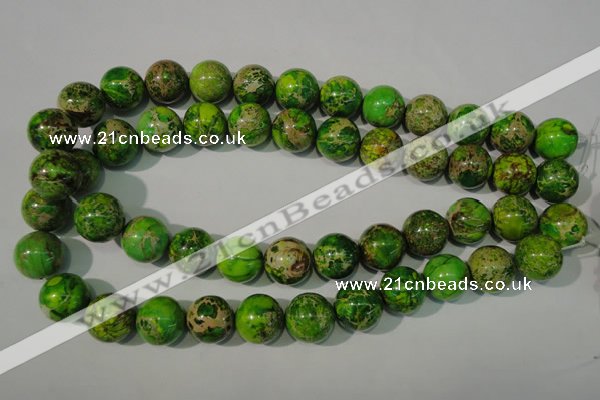 CDE923 15.5 inches 16mm round dyed sea sediment jasper beads