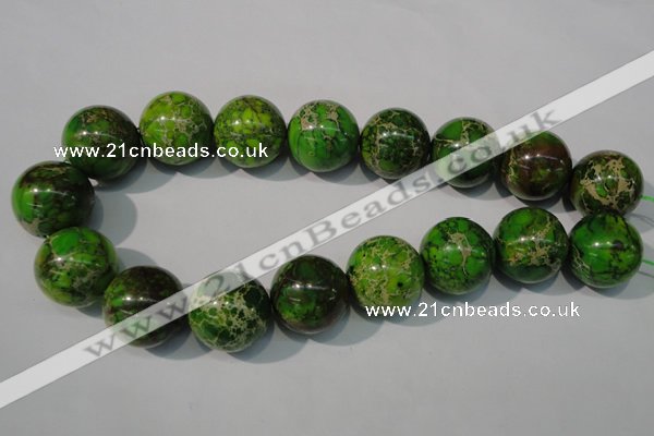 CDE925 15.5 inches 24mm round dyed sea sediment jasper beads