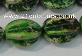 CDE966 15.5 inches 18*25mm star fruit shaped dyed sea sediment jasper beads