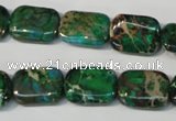 CDE974 15.5 inches 12*16mm rectangle dyed sea sediment jasper beads