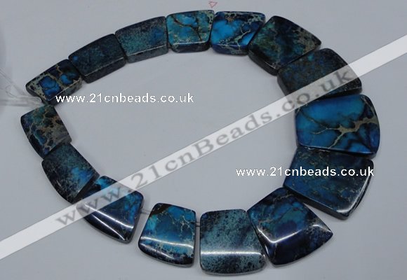 CDE993 Top drilled 18*25mm - 27*35mm trapezoid sea sediment jasper beads