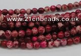 CDI01 16 inches 4mm round dyed imperial jasper beads wholesale